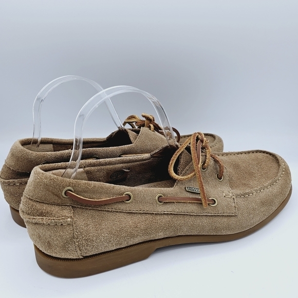 Fossil Men\'s Tan Suede Leather Lace Up Loafers, size 11 main image 15